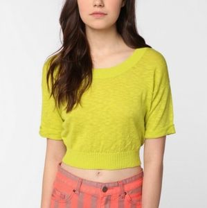New Urban Outfitters Super Crop Crewneck Sweater